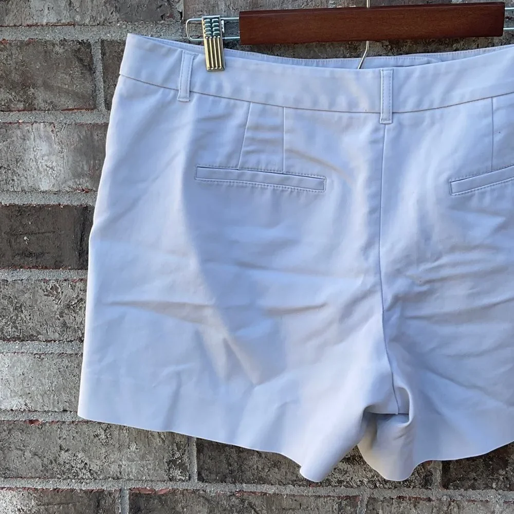 Take 50% OFF- White House Black Market Women's Light Gray Shorts, Size-14